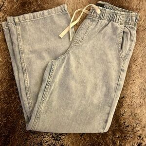 GAP | XS | drawstring waist | high-rise | wide-leg|